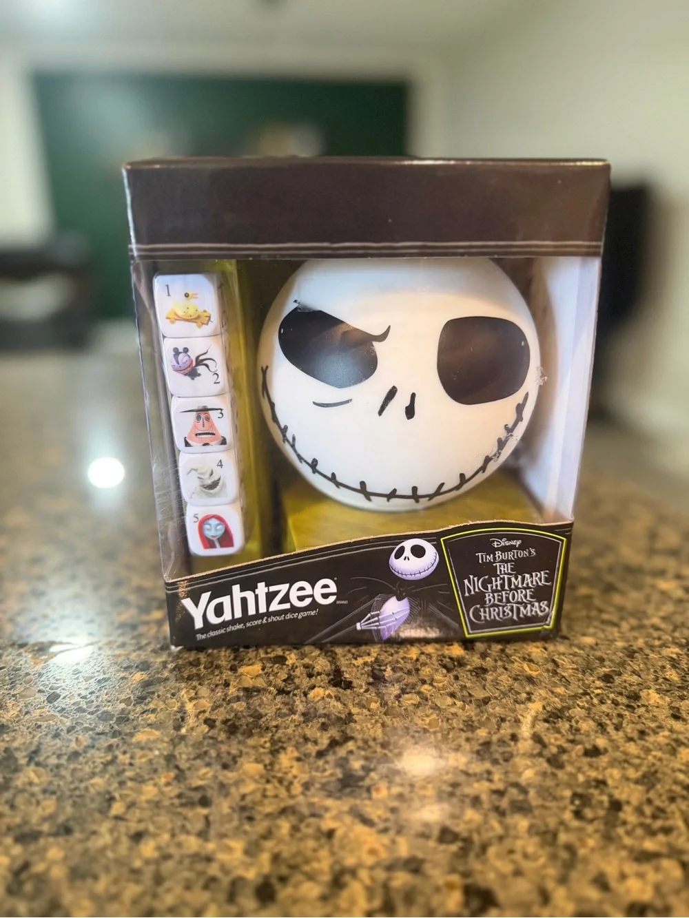 Disney The Nightmare Before Christmas Jack Skellington Edition Yahtzee Dice Game
